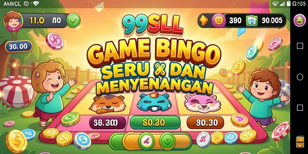 Tangkapan layar utama 99SLL menampilkan antarmuka bingo yang menarik dan seru.
