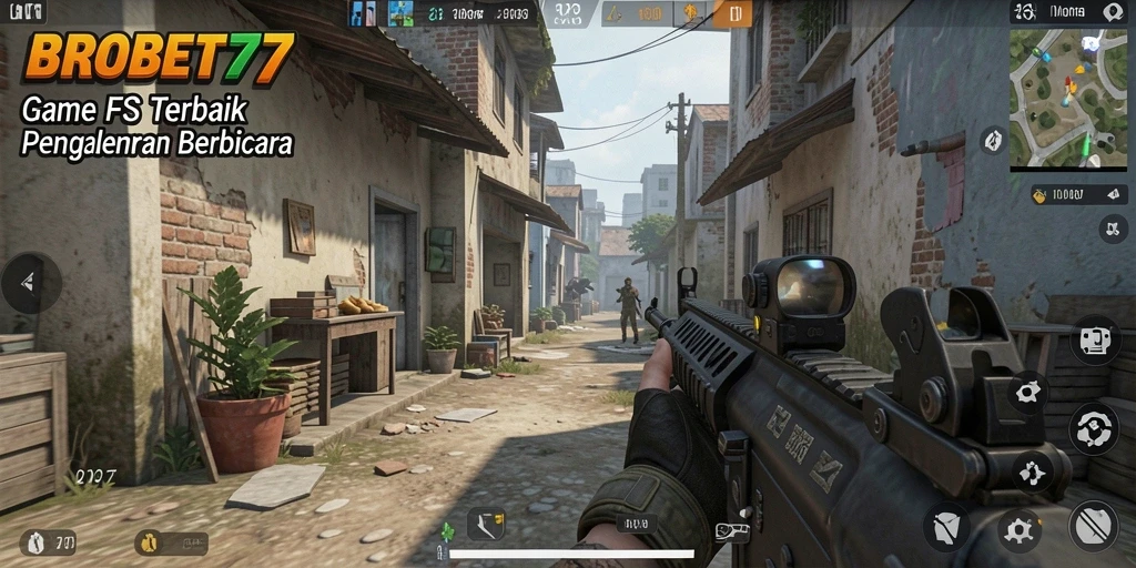 Gambar menampilkan gameplay intens dari BROBET77 dengan grafis menawan.
