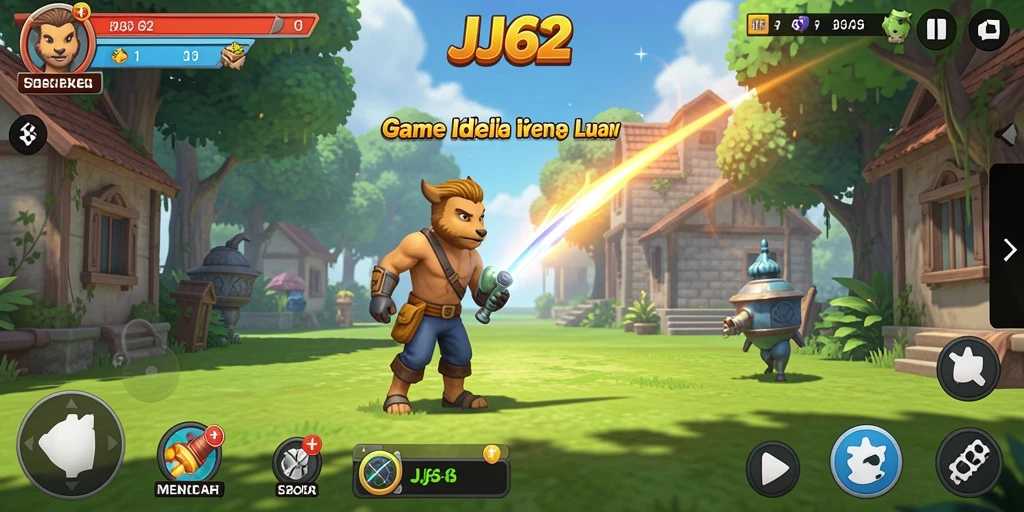 Tampilan gameplay JJ62 yang menarik dan penuh warna.